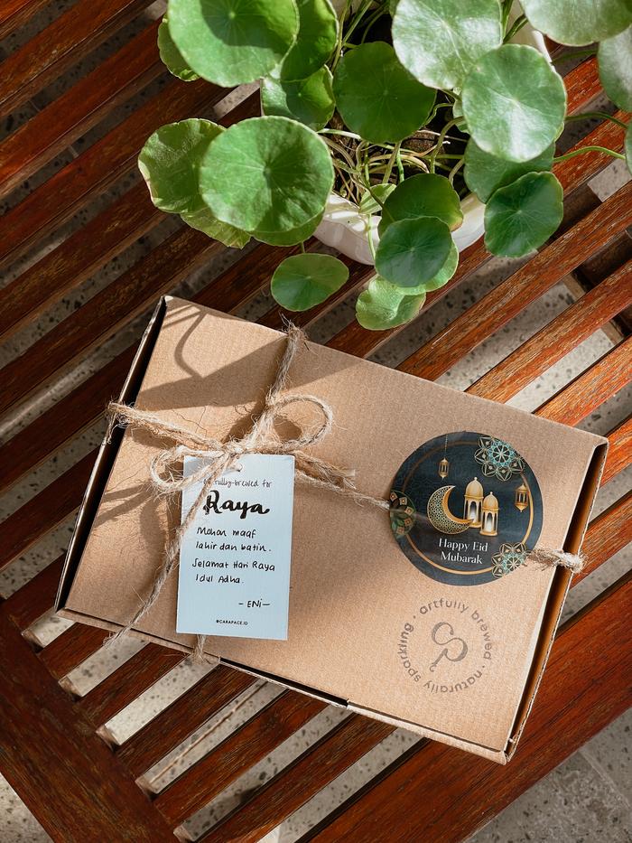 Gambar Box of Happiness - Carapace Hampers (Natal, Imlek, Ultah, Ramadhan) - Eid Edition dari Carapace Kombucha &amp; Cascara undefined Tokopedia