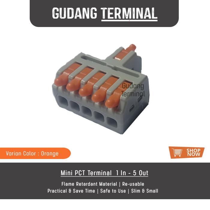 Jual Mini PCT Terminal D15 - Sambungan Kabel Listrik 1 in 5 Out ...