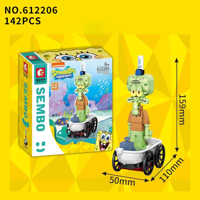 Gambar SEMBO Nano Block Spongebob Balok Susun Mainan Bangunan Brick Mini - Squidward dari Toy Park undefined Tokopedia