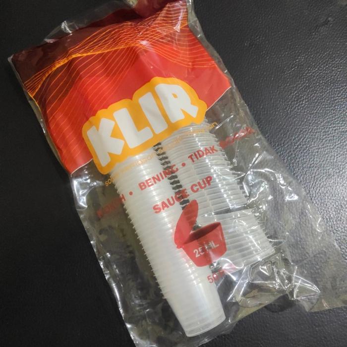 Gambar SAUCE CUP 25ML 35ML THINWALL KLIR KAP SAOS SAUS SAMBAL WADAH KECAP - 25 ML/pack dari Center Plus Shop undefined Tokopedia