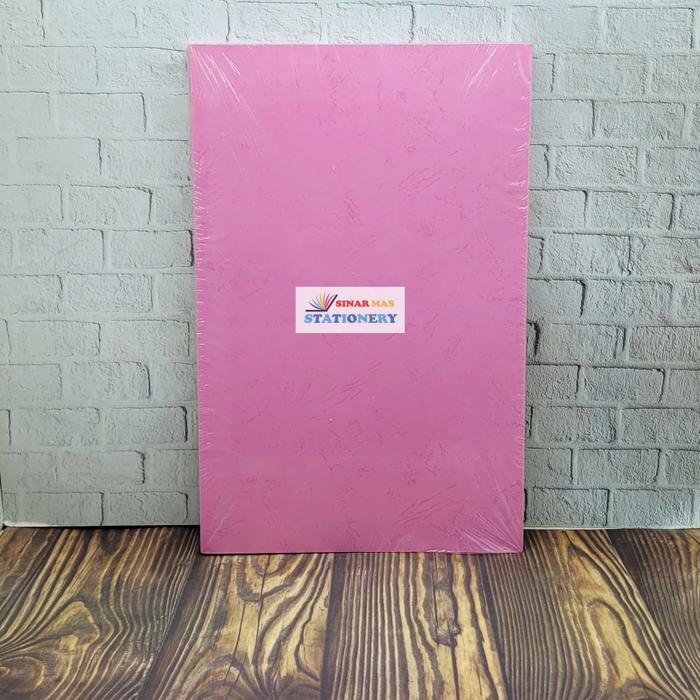 Gambar Kertas Buffalo Bio /Kertas Cover/Kertas karton Jilid ukuran F4 (1pack) - Merah Muda dari Sinar Mas Stationery ATK undefined Tokopedia