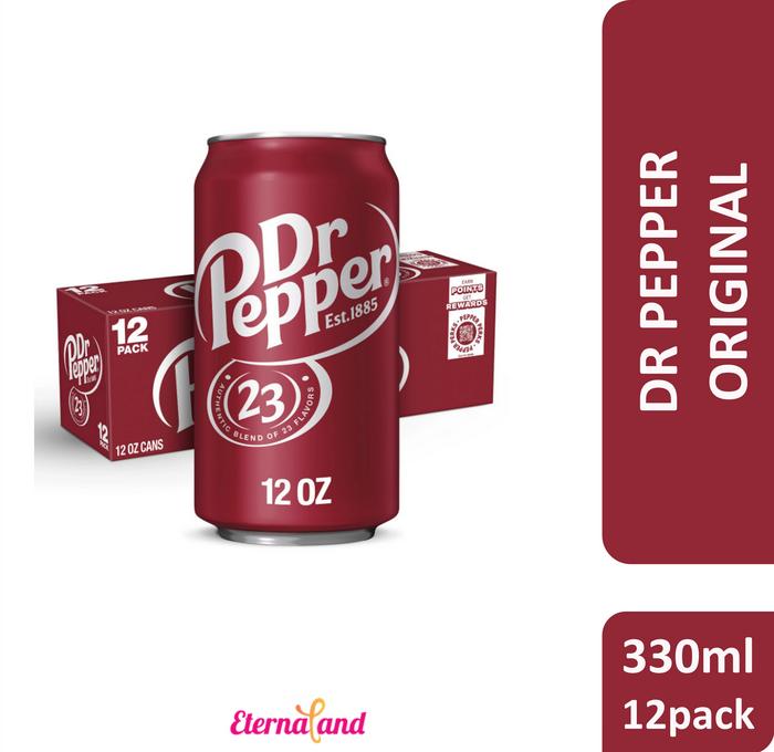 Gambar Dr Pepper Soft Drink 1 BOX - minuman soda import USA - Original, BOX (isi 12pcs) dari Eternaland undefined Tokopedia