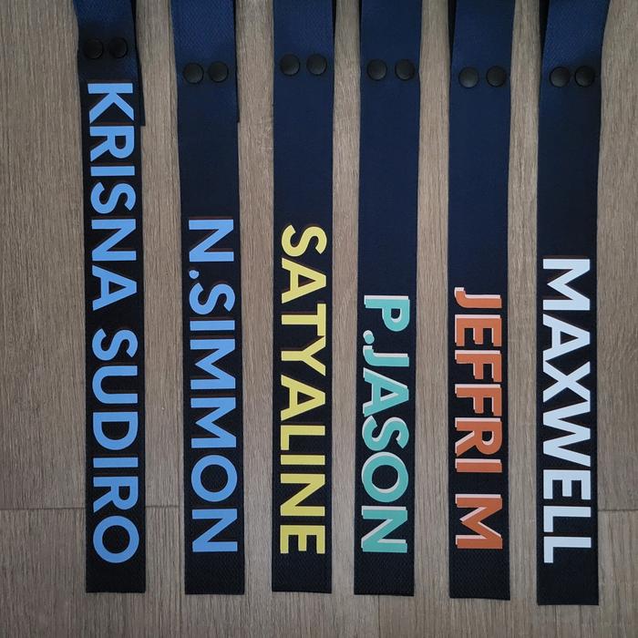 Gambar Custom Name tag golf / luggage / Bag - Biru, White dari TAGMENOW.ID undefined Tokopedia