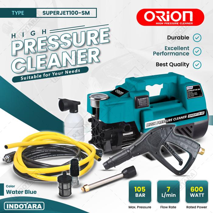 Gambar Alat steam cuci motor & mobil Jet Cleaner - Orion SUPERJET100SM Silent - Water Blue dari PT. Indotara Persada undefined Tokopedia