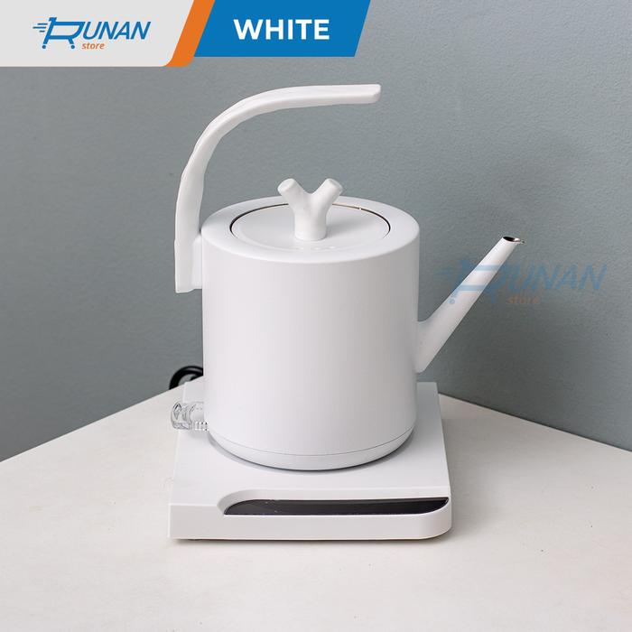 Gambar Teko Listrik 1000 ml Teko Teh Kettle Electric 1L Teapot Pemanas Air - Putih dari Runan Store undefined Tokopedia
