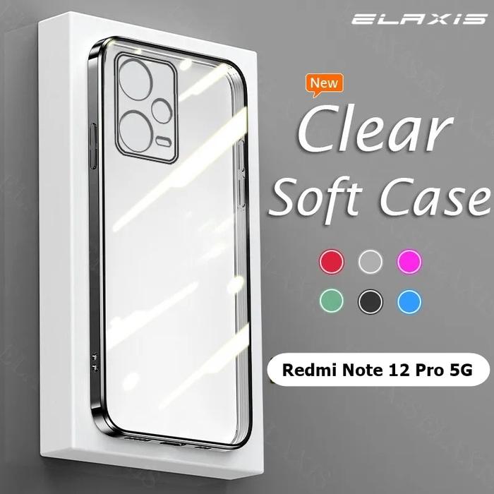 Gambar CASE untuk XIAOMI REDMI NOTE 12 PRO 5G SOFTCASE PLATING BENING PREMIUM COVER - Hitam, R NOTE 12PRO 5G dari KORI ACCESSORIES undefined Tokopedia