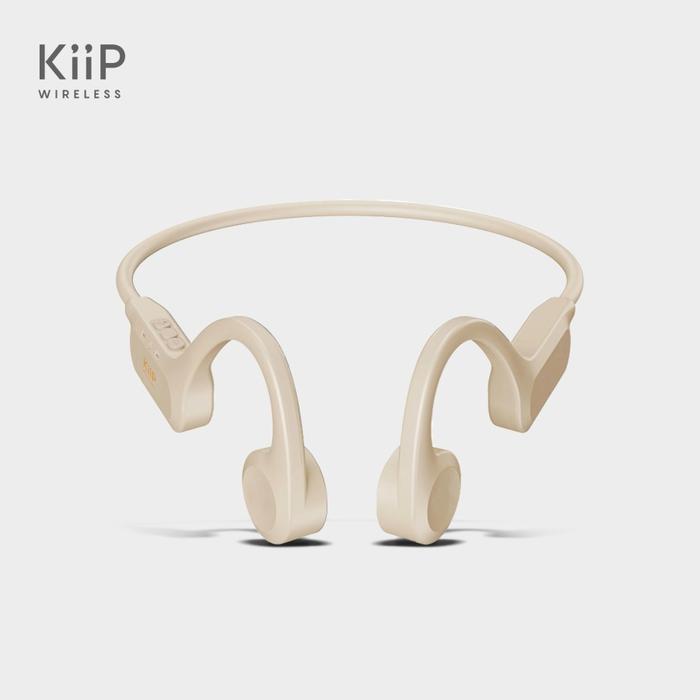 Gambar KIIP WIRELESS HEADPHONE BONE CONDUCTION BLUETOOTH EARPHONE DTS10 - Beige dari Citos Global Teknologi undefined Tokopedia