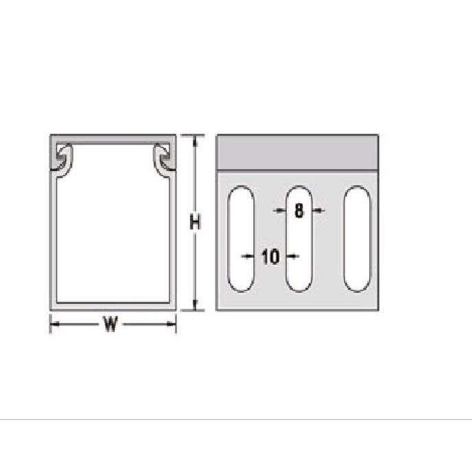 Jual KSS Wiring Duct 60x802M/Cable Duct KSS 60x80 Grey /KSS Duct VDC