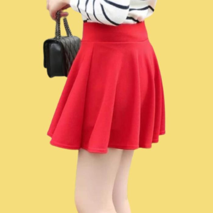 Gambar rok mini strit casual - Merah, L dari indojuli00 undefined Tokopedia