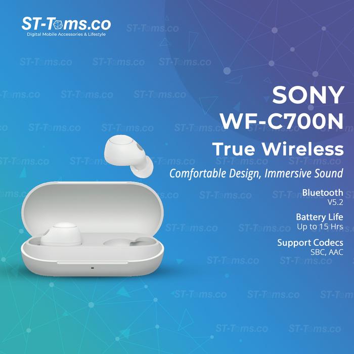 Gambar Sony WF-C700N WF C700 N Active Noise Cancelling True Wireless TWS ANC - White dari ST-Toms.co undefined Tokopedia