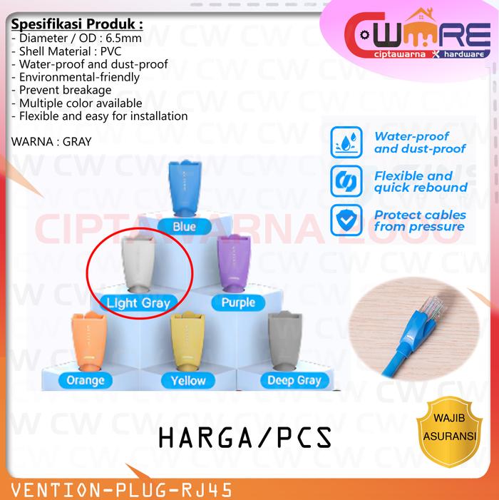 Gambar 1PCS Plug Boot Sarung RJ45 ( Sarung Jacket Crystal Head ) BA-103-PB - MERK VENTION dari Ciptawarna2000 Home Living undefined Tokopedia