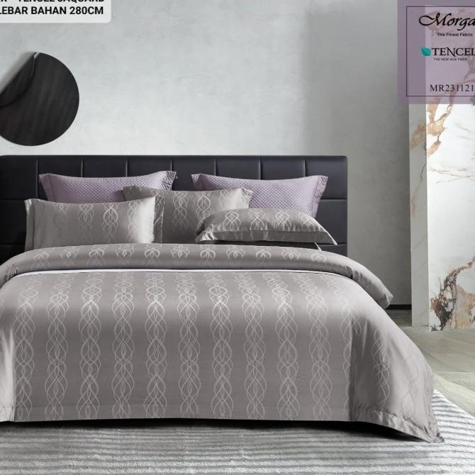Gambar BEDCOVER BED COVER SET SPREI SUTRA TENCEL JACQUARD IMPORT MR-0374 - 100x200, 35cm dari frans official1 undefined Tokopedia