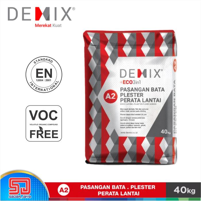 Gambar Semen Instan DEMIX A2 Mortar Perekat bata merah batako plester Lantai dari Sadar Jaya Maju undefined Tokopedia