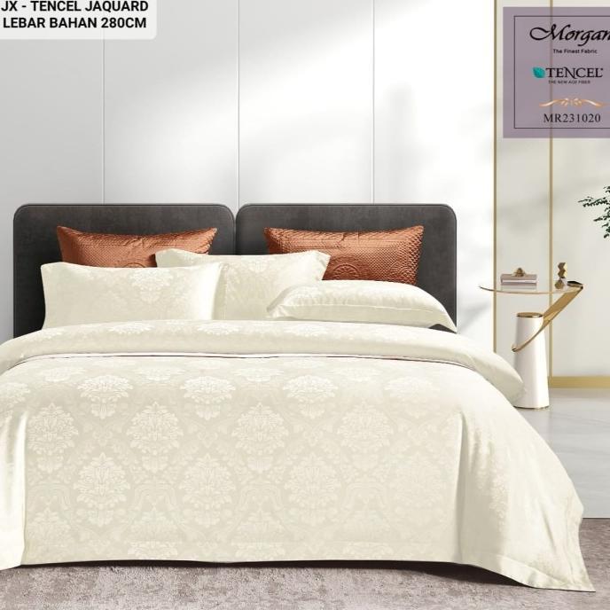 Gambar BEDCOVER BED COVER SET SPREI SUTRA TENCEL JACQUARD IMPORT MR-0389 - 120x200, 30cm dari frans official1 undefined Tokopedia