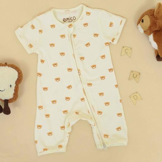 Gambar BAJU BAYI EMICO TENCEL ROMPER SHORT - BAJU BAYI EL09I09A82L - Miko, 12-18M dari jokloktu undefined Tokopedia