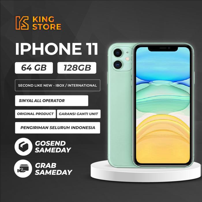 Gambar IPHONE 11 64 128 GB SECOND MULUS INTER IBOX - 64GB INTER - 64GB dari KINGSTORE.Bandung undefined Tokopedia
