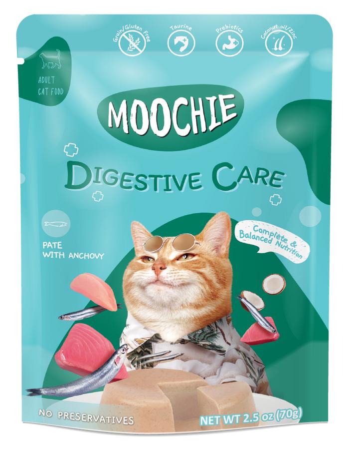 Gambar Moochie DIGESTIVE CARE Pate with Anchovy for Adult Cat 70g dari WOOFINDO undefined Tokopedia