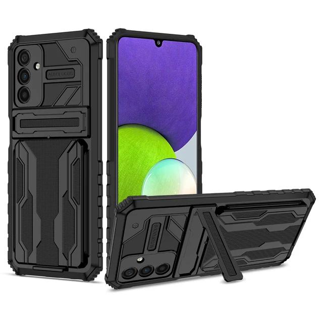 Gambar Case Samsung A53 A33 A73 A13 A23 4G 5G Stand Card Shockproof Casing - Hitam, A13 4G/5G dari Gadgood Store undefined Tokopedia