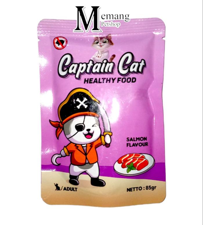 Gambar Captain Cat 85 gram - Adult Salmon - Makanan kucing basah dari memangpetshop undefined Tokopedia