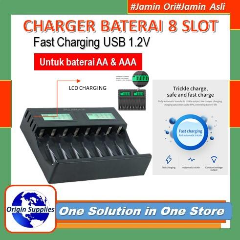 Gambar My Boring Battery Aa 2800 Mah Rechargeable - 4 Pcs+Fast Charger 8 Slot - CHARGER ONLY dari OriginSupplies undefined Tokopedia
