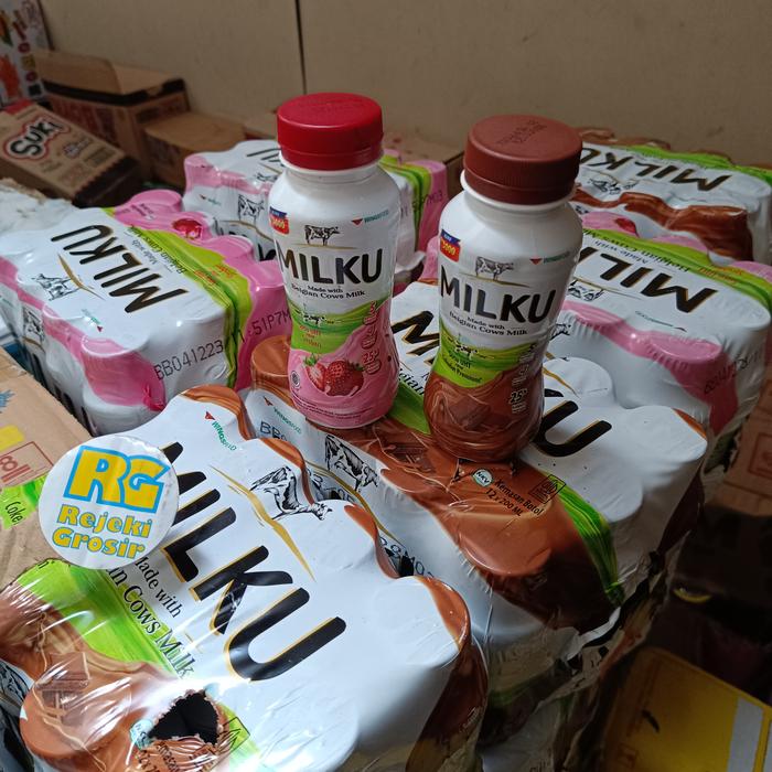 Gambar Milku Susu UHT 200 ml Cokelat Premium Stroberi Belgian Cows Milk dari Rejeki Grosir Malang undefined Tokopedia