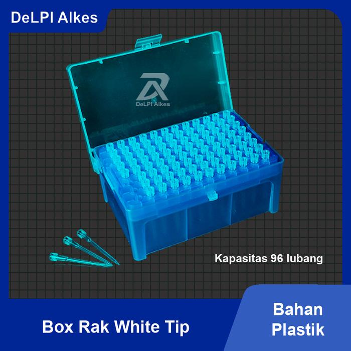 Gambar Box Kotak Rak White Yellow Blue Tip Rack Micropipette Tips - Rak white tip dari DeLPI Alkes undefined Tokopedia