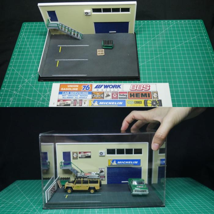 Gambar Diorama Diecast Hotwheels, Tomica, Mini GT 1:64 (A3) - Yellow Colt, Diorama+Akrilik dari Noka Hobbies undefined Tokopedia