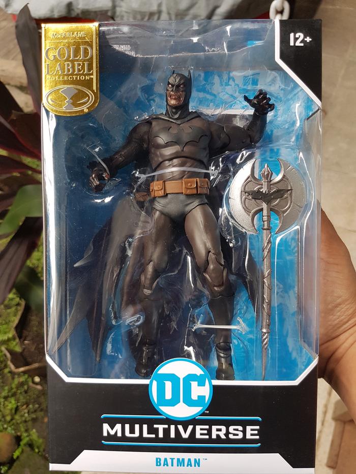 McFarlane DC Multiverse Batman (Knightmare Edition) Gold Label. Action Figure 17,8 Cm. Edizione Speciale Nero E Oro, Con Ascia. - 5