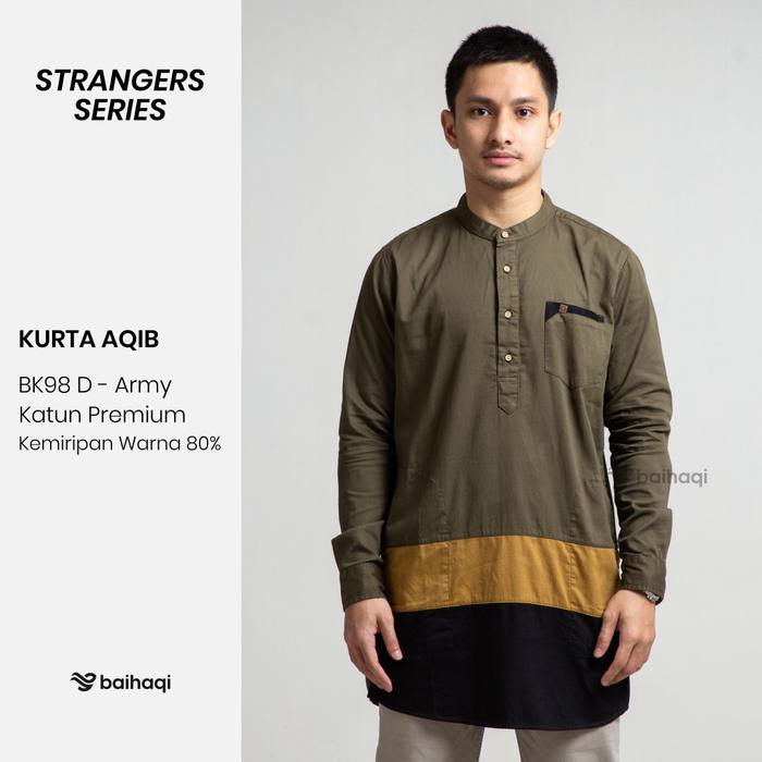 Gambar Kurta/Koko AQIB lengan panjang pria BAIHAQI - light grey, XL dari utsman store fashion undefined 3 Tokopedia