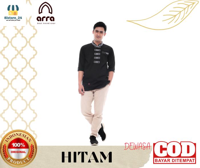 Gambar Baju Koko Muslim Laki Laki Couple Aliyar Lengan Panjang - Anak Pria - AYAH HITAM, L dari BISTORE_24 undefined Tokopedia