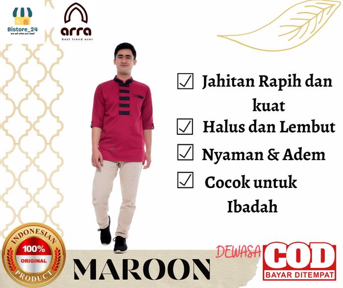 Gambar Baju Koko Muslim Laki Laki Couple Aliyar Lengan Panjang - Anak Pria - AYAH MERAH, XXL dari BISTORE_24 undefined Tokopedia
