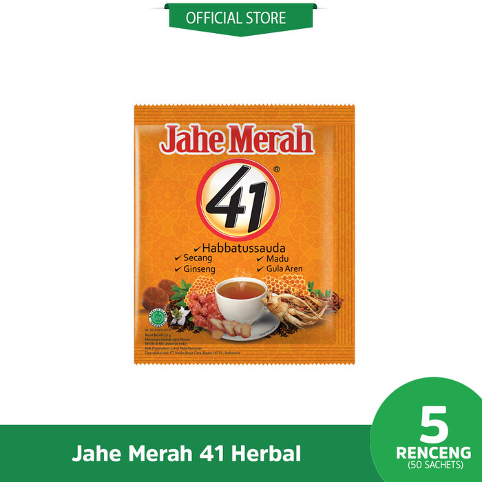 Gambar Paket Jahe Merah 41 herbal (5 rcg) dari AMH Indonesia undefined Tokopedia