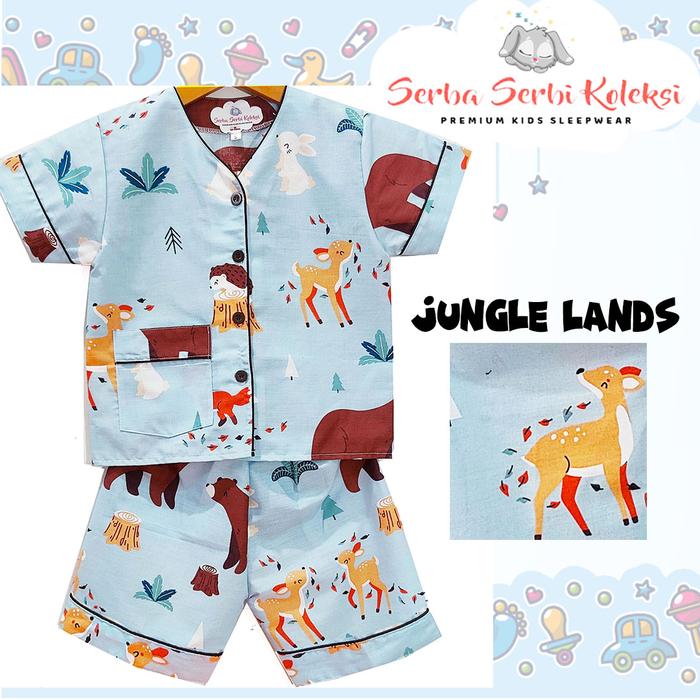 Gambar PIYAMA ANAK CELANA PENDEK / BAJU TIDUR ANAK KATUN PREMIUM - P29 - Biru Muda, S dari SerbaSerbiKoleksi_NEW undefined Tokopedia