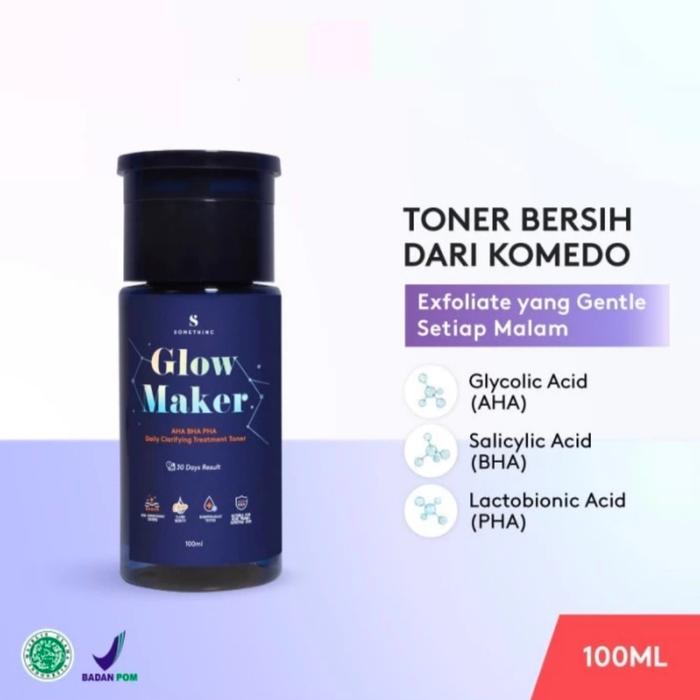 Gambar Somethinc Glow Maker Daily Clarifying Treatment Toner 40Ml / 100Ml - 40Ml dari FC ONE1 undefined 5 Tokopedia