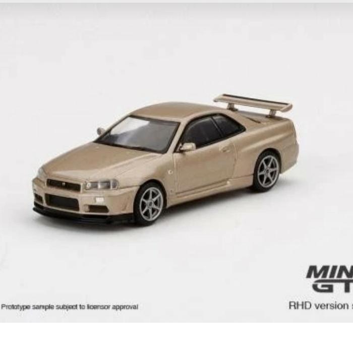 Miniature Ignition Model 1/18 Nissan Skyline GTR R34 M-Spec Nur, Silica Breath