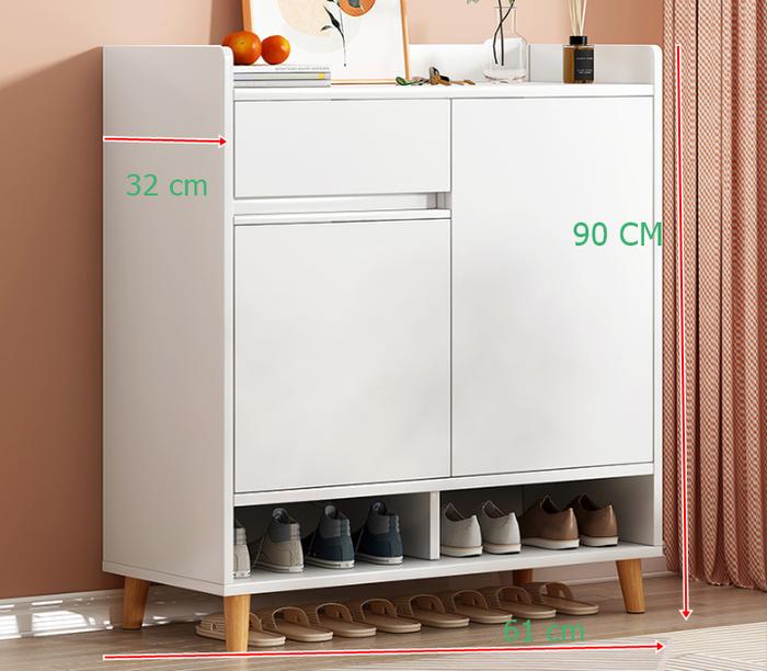 Gambar Lemari Sepatu Kabinet / Rak Sepatu Kayu Tempat Penyimpanan Sepatu Kayu - XG013226 dari Beauty_GOLD undefined Tokopedia