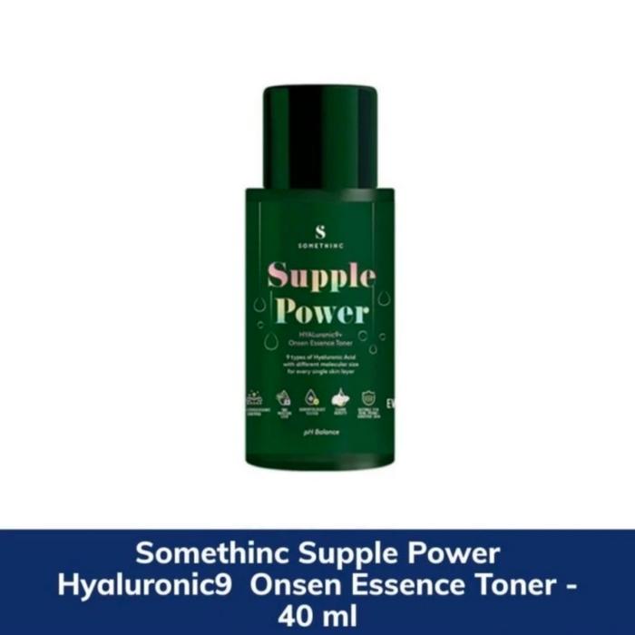 Gambar Somethinc Supple Power Hyaluronic 9 Onsen Essence Toner 40Ml & 120Ml - 40Ml dari FC ONE1 undefined Tokopedia