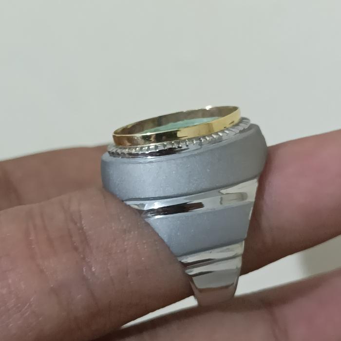 Gambar Ring emban cincin monel handmade 17x12 - Lis kuning, 6 dari Miftah Galery99 undefined 5 Tokopedia