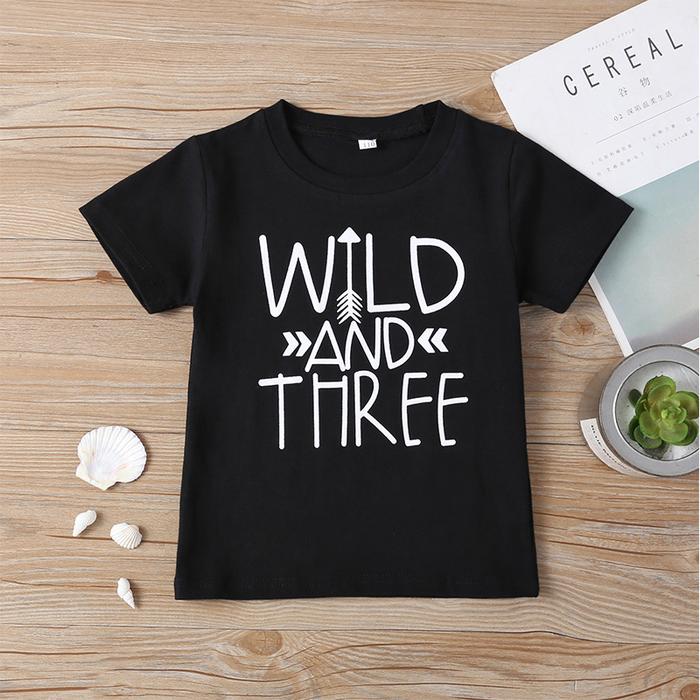 Gambar Baju Kaos Oblong Lengan Pendek Untuk Anak Bahan Katun Premium - Hitam, 110 dari Kidzcare undefined Tokopedia