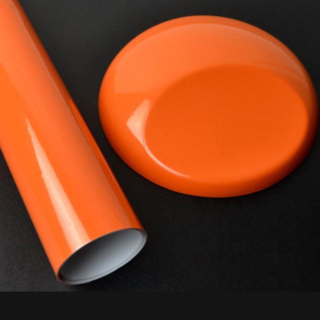 Gambar Stiker skotlet warna orange - Orange glosy, P1meterxT45cm dari Kaireenshop undefined Tokopedia