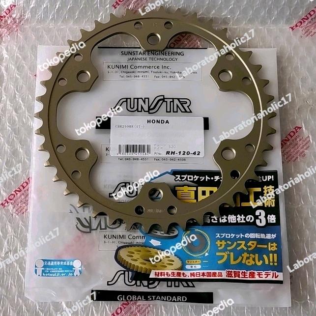 SUNSTAR(サンスター) バイク RK-114-42 リアスプロケット 42T ZX-14R