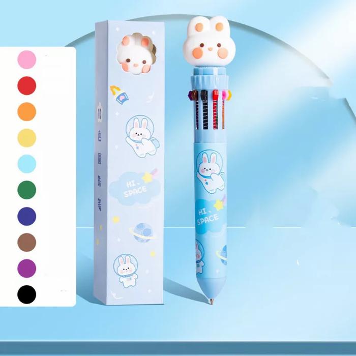 Gambar pena 10 warna murah ballpoint 10 colors pulpen viral imut - Rabbit dari Tya Bag JKT 2 undefined Tokopedia