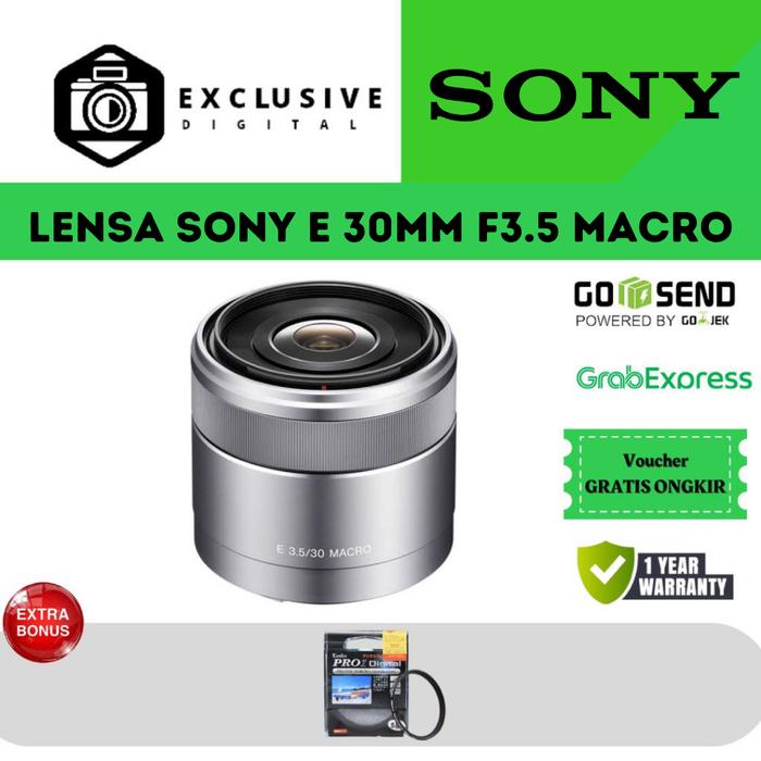 HOT Sel30m35 Sony E 30mm F3 Macro Lens Lensa Sony E 30mm - Main Image