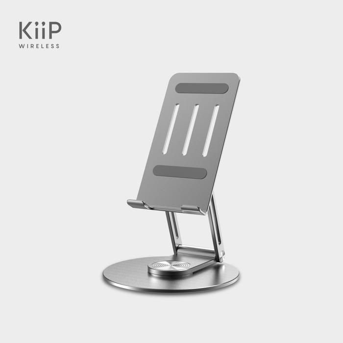 Gambar KIIP WIRELESS PHONE STAND HOLDER FOLDABLE DUDUKAN HP TABLET H01 - Grey dari Citos Global Teknologi Kota Tangerang Tokopedia