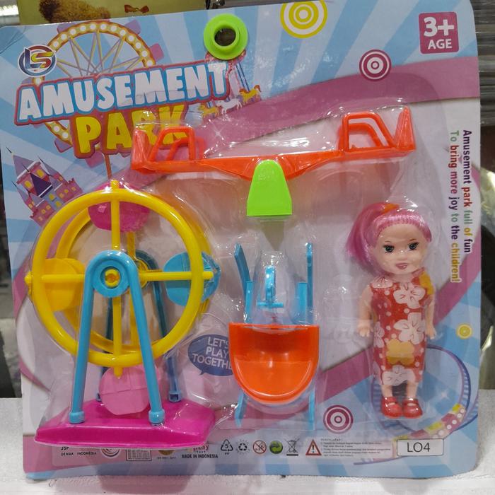 Gambar Mainan Anak Barbie Set Kereta Kuda Dream Garriege Series - Amusement Park dari Laris777 undefined Tokopedia