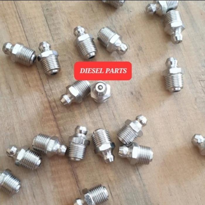 Gambar NEPPLE NEPLE NAPLE NEPEL NIPLE GRIS GRISS GRES GRESS GREASE M6 6MM - M6 LURUS dari DIESEL PARTS SUKSES undefined Tokopedia