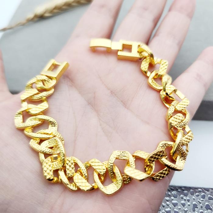 Gambar gelang naga sisik lapis emas 18k dari Kacamata8 undefined Tokopedia
