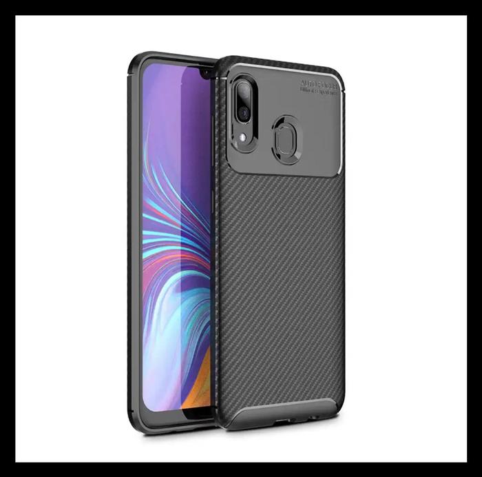 Gambar SAMSUNG GALAXY A20 A205 CASE AUTOFOCUS CARBON ORIGINAL CASING CAFELE - HITAM., SAMSUNG A20 dari Best Accesories Hp undefined Tokopedia