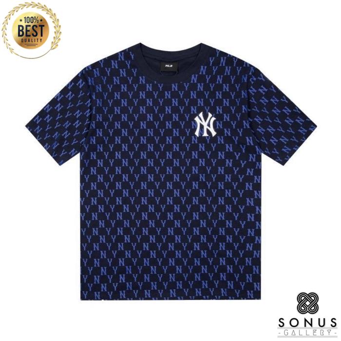 Promo BAJU TSHIRT FULL BASIC MONOGRAM MLB KOREA IMPORT HIGH