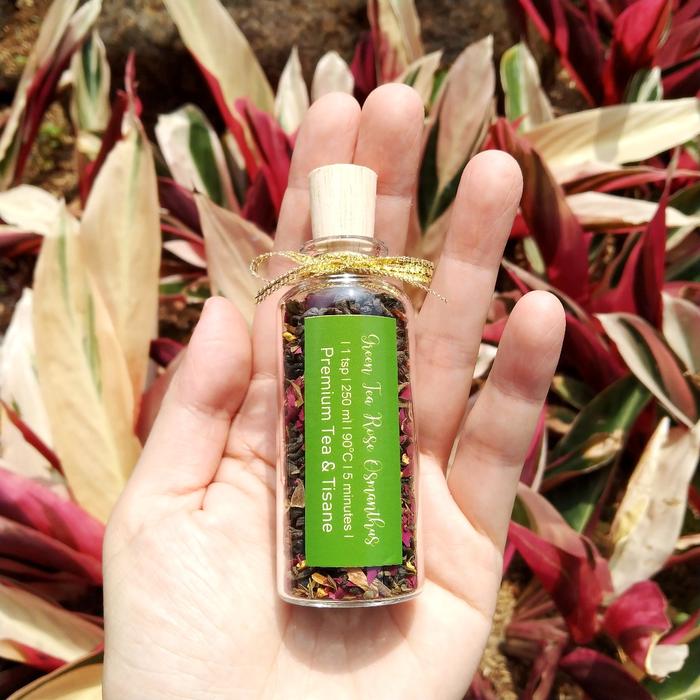 Gambar Tea in Mini Bottle-Souvenir Teh & Tisane Glass Bottle 30 ml Part 2 - Green Rose Osma dari Yin Cha undefined Tokopedia
